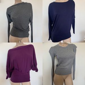 Cute asymmetric tops x 4.